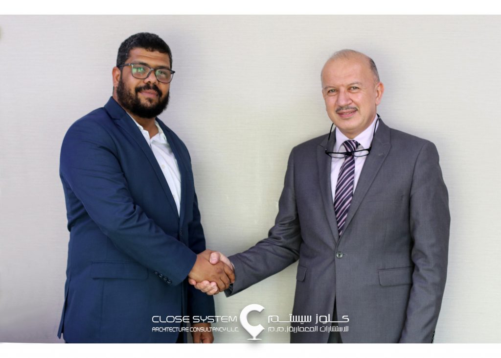 (In the right, Mr. Salim Salim, Close System General Manager. In the left, Mr. Rabea AlHafed, Close System Regional Manager)